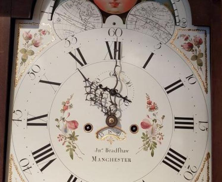 Fine George III Mahogany 8 Day Moon Phases Longcase Clock - Image 2