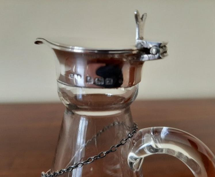 George V Antique Silver Whisky Noggin Decanter - Image 4