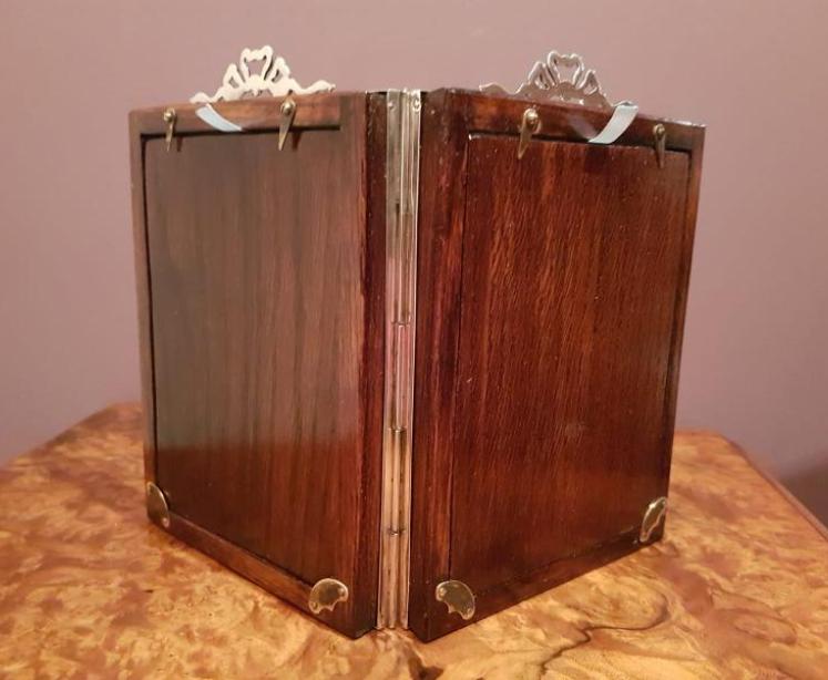 Antique Edwardian Silver Double Photo Frame  - Image 3