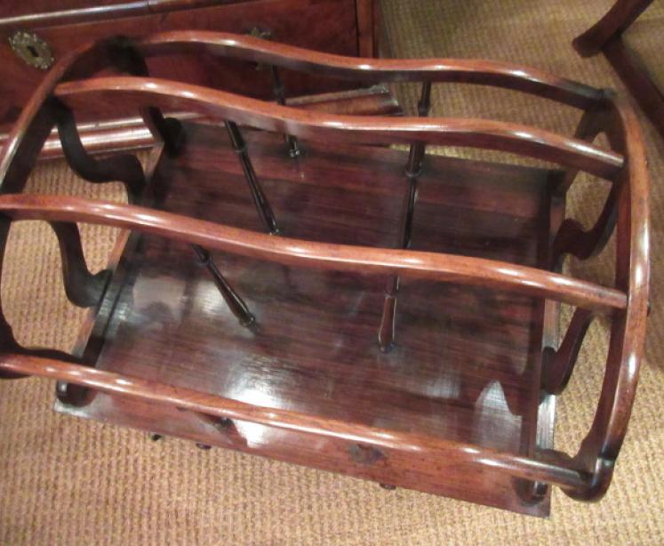 Early Victorian Antique Rosewood Music Canterbury - Image 4
