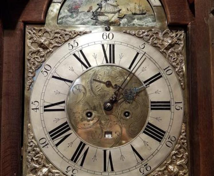 Fine Jonas Barber 8 day Rocking Ship Longcase Clock - Image 2