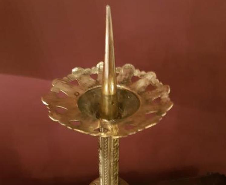 Pair of Victorian Pricket Candlesticks - Image 3