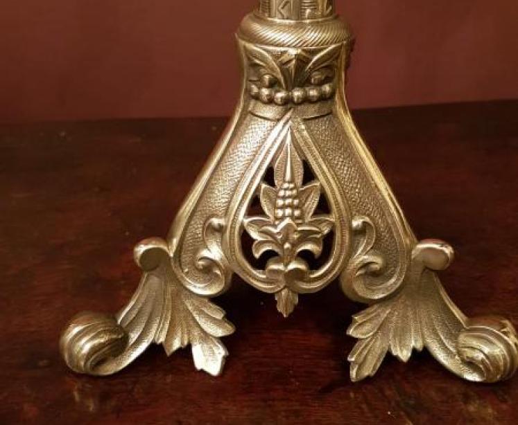 Pair of Victorian Pricket Candlesticks - Image 5
