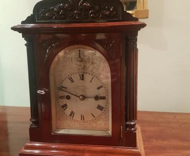 Small 19th Century Double Fusee Bracket Clock - Image 1