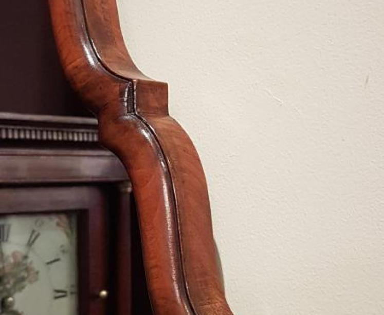 Antique William and Mary Style Walnut Mirror - Image 4