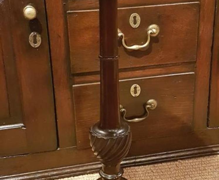 Antique Edwardian Mahogany Wine Table - Image 3