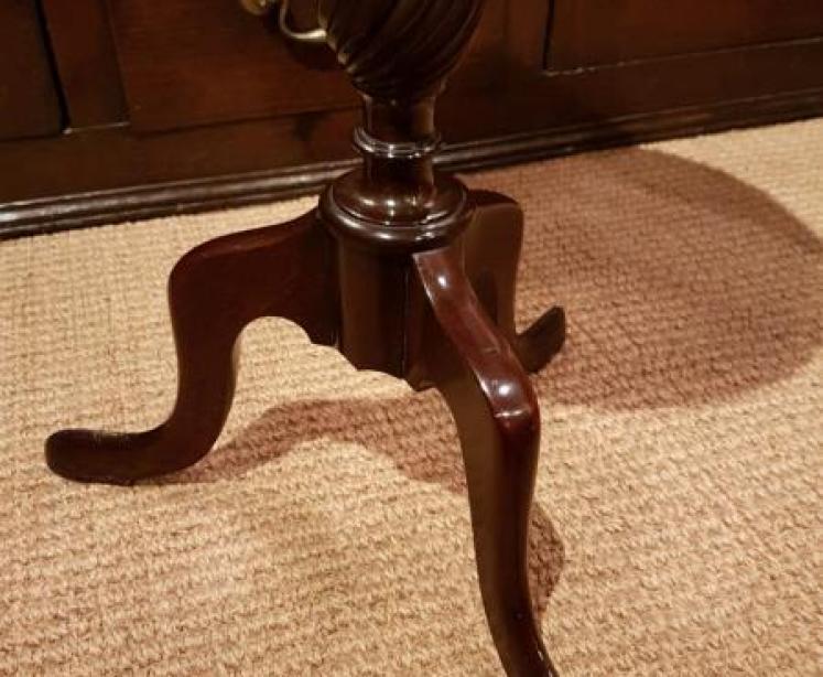 Antique Edwardian Mahogany Wine Table - Image 4