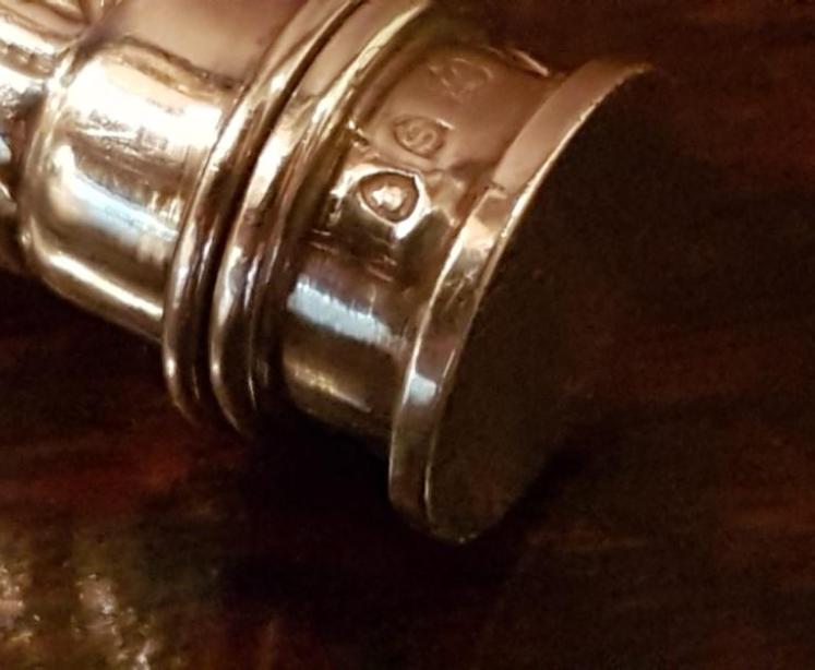 Rare Victorian Silver Vesta and Wax Holder - Image 3