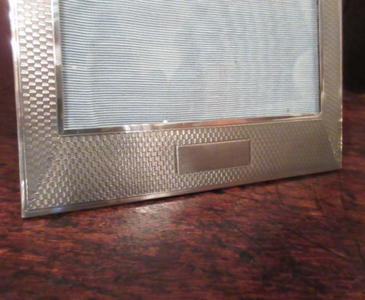 George V Period Silver Engraved Photo Frame - Image 3