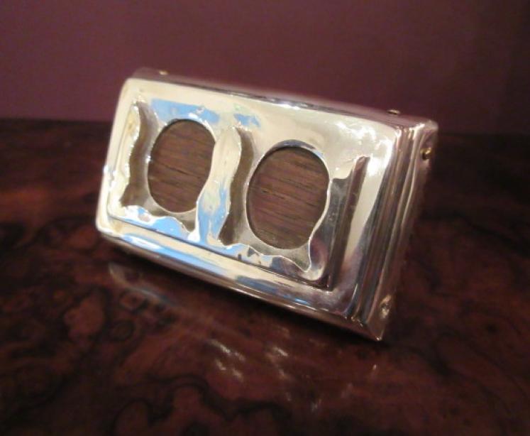 Edwardian Period Silver Double Stamp Holder - Image 1