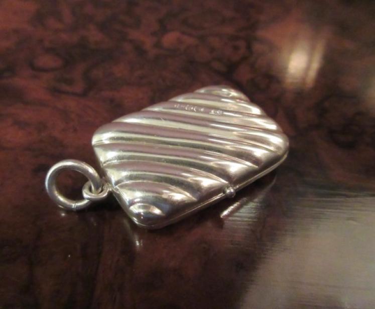 Victorian Antique Silver Fob Stamp Holder  - Image 3