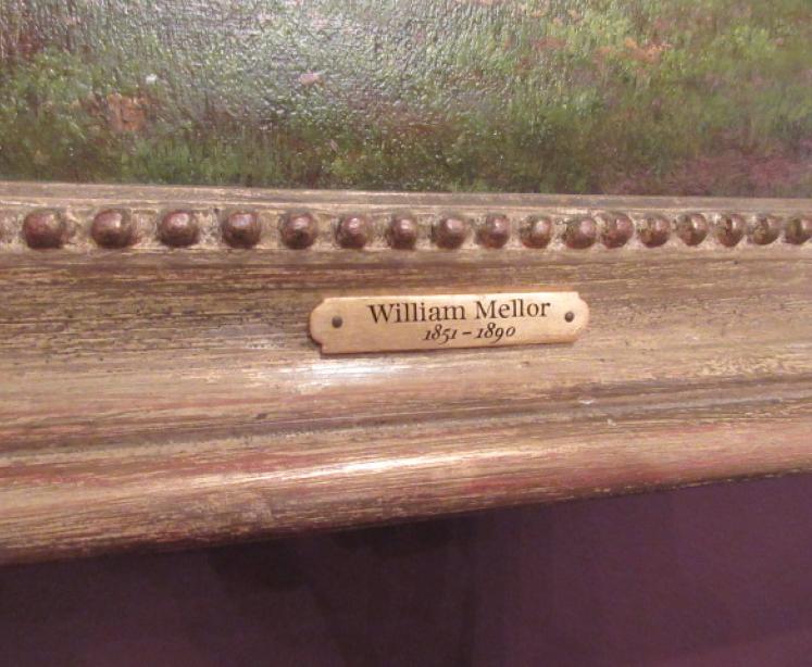 Fine Victorian Oil Painting by William Mellor 'On the Nidd' - Image 4