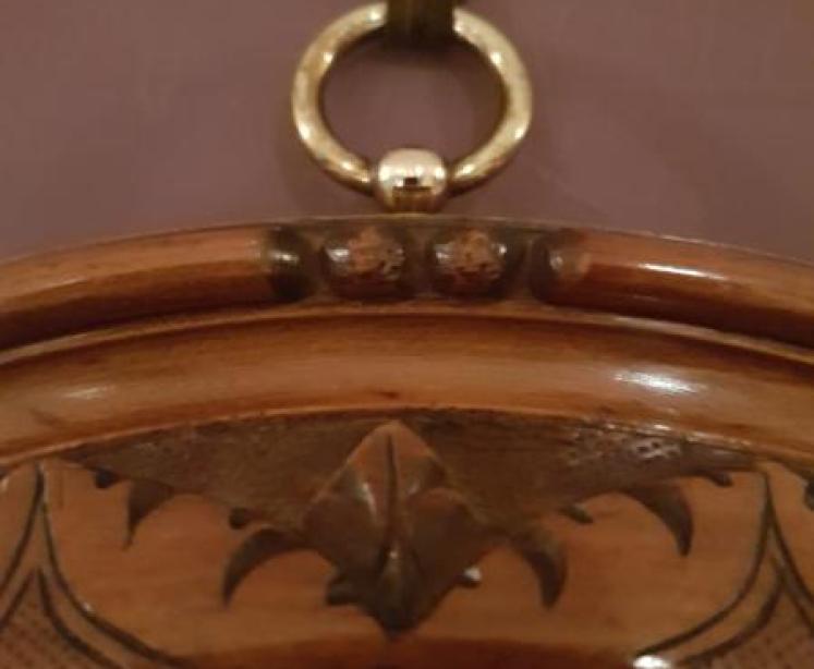 Superb Large Victorian Carved Walnut Skeletonised Android Barometer - Image 4