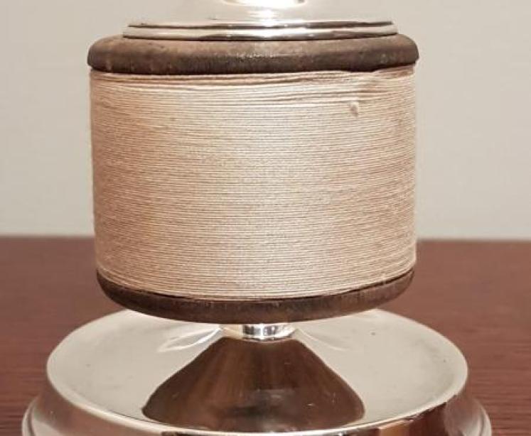 George V Period Silver Cotton Dispenser - Image 3