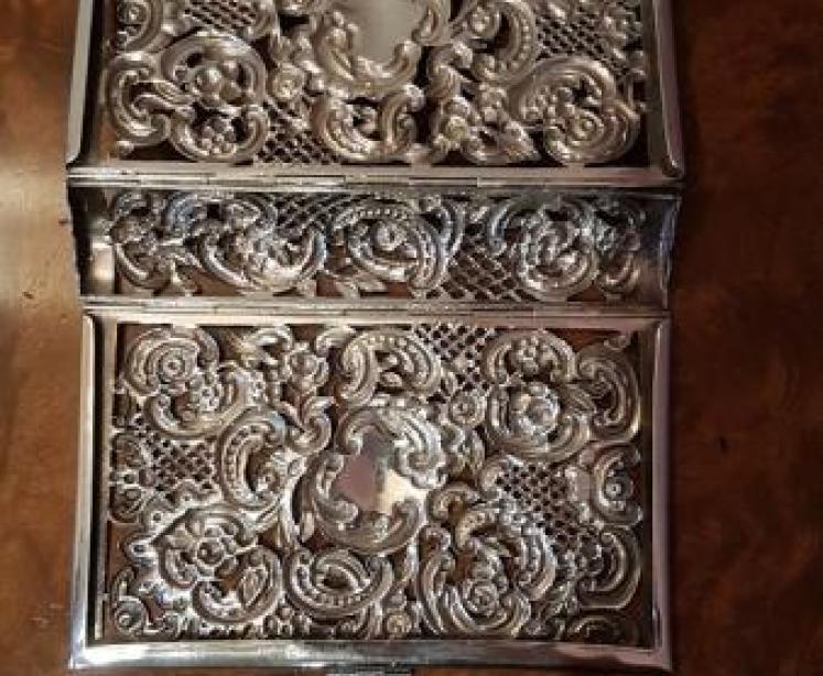 Rare Antique Silver Book Cover By William Comyns  - Image 4