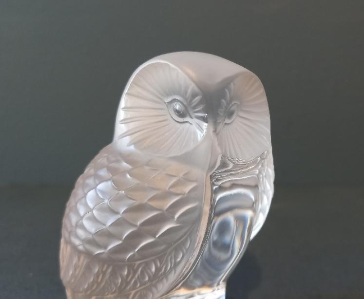 Lalique Opalescent 'Hibou' Owl - Image 6