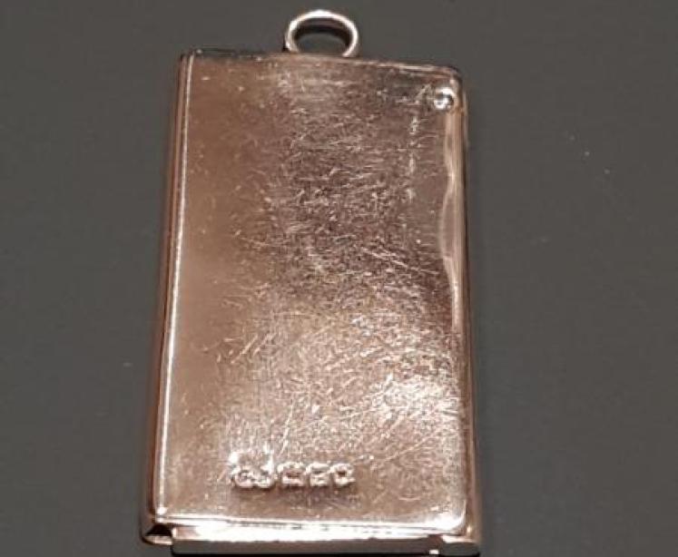 Edwardian Silver Double Stamp Fob - Image 2
