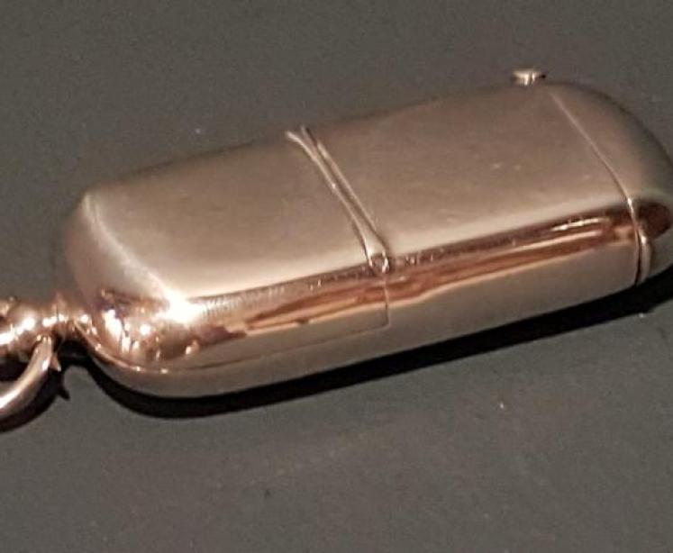 Victorian Silver Sovereign and Vesta Case - Image 1