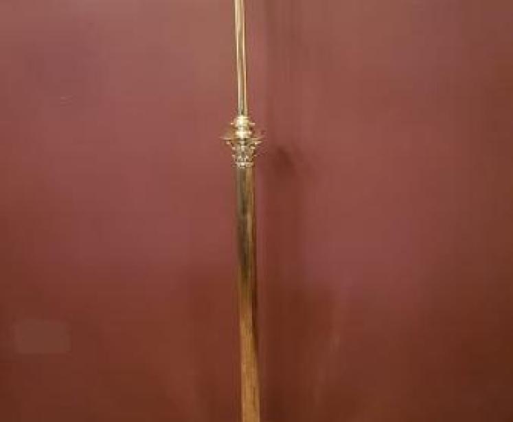 Superb Victorian Brass Telescopic Corinthian Column Lamp Standard - Image 5