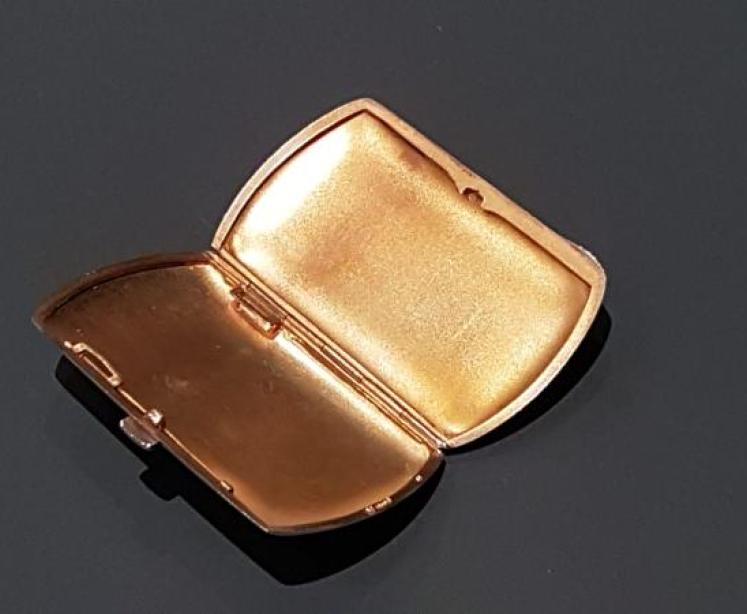 Antique Silver & Blue Banded Enamel Card Case - Image 5