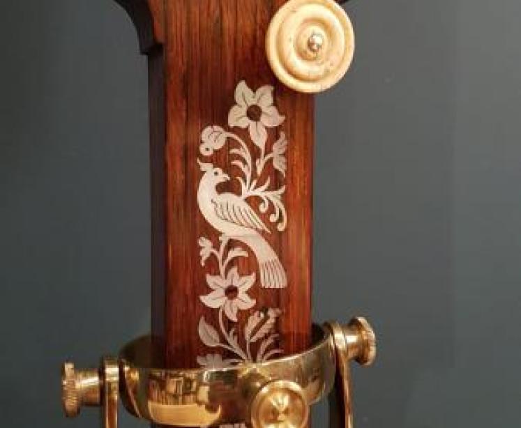 Early Victorian Rosewood Marine Stick Barometer and Gimble - Image 3