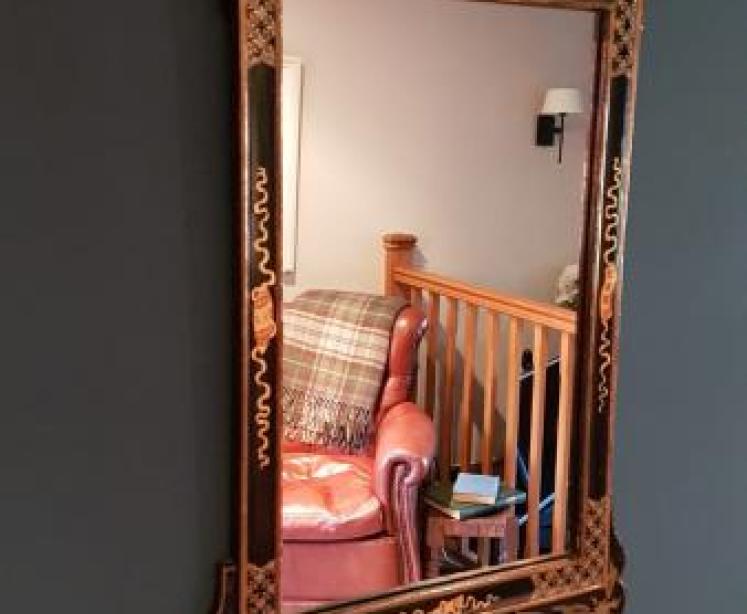Antique Chinoiserie Mirror - Image 1