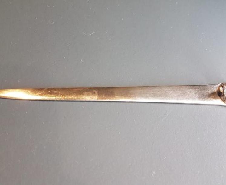 Antique George V Silver Fox Head Book Mark - Image 4