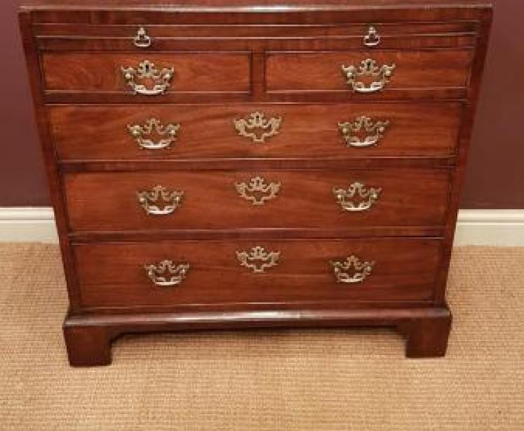 Fine George III Period Brushing Slide Chest of Drawers - Image 2
