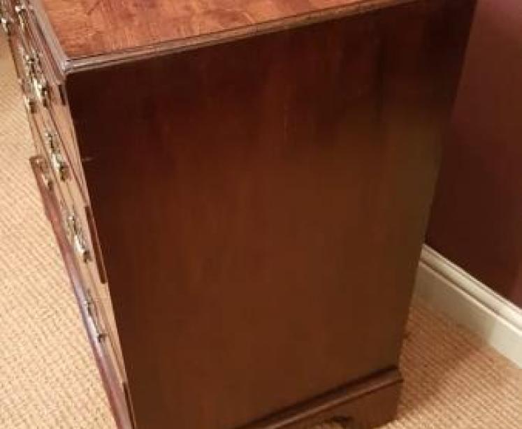 Fine George III Period Brushing Slide Chest of Drawers - Image 7