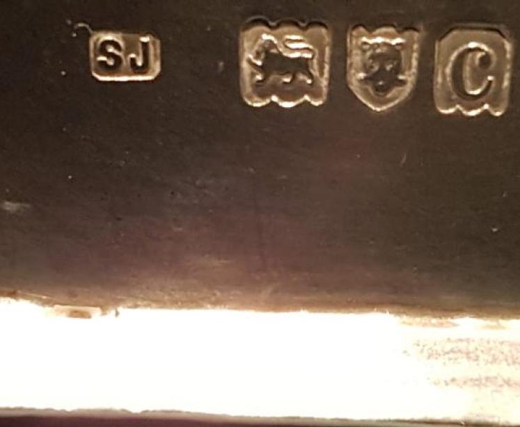 Unusual Victorian Silver Desktop Candlestick and Matchbox Stand  - Image 3