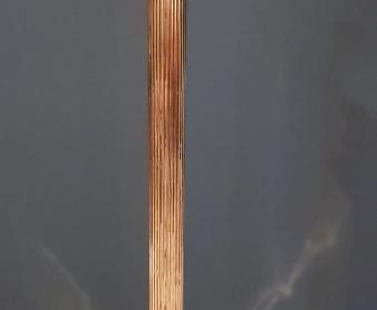 Antique Late Victorian Solid Brass Corinthian Column Lamp Standard - Image 4