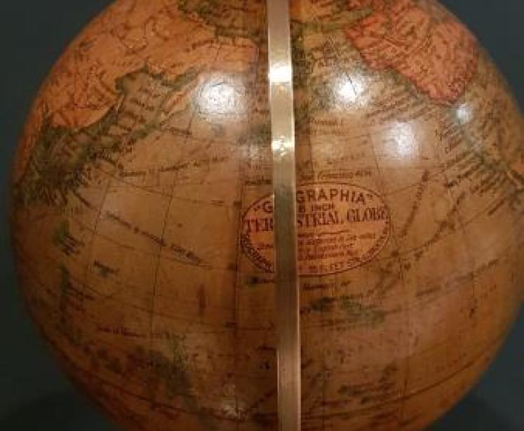 Antique 1920's Geographica 6" Terrestrial Globe - Image 2