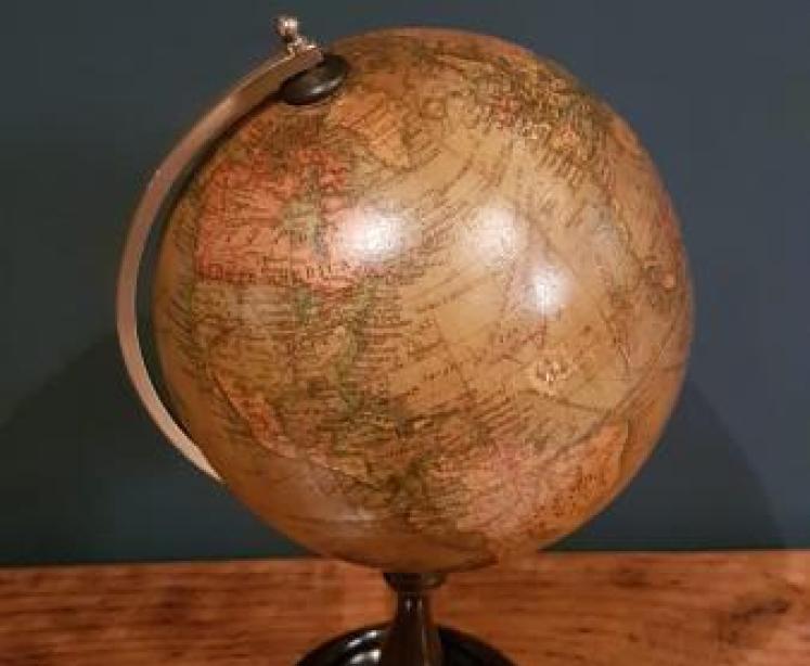 Antique 1920's Geographica 6" Terrestrial Globe - Image 6