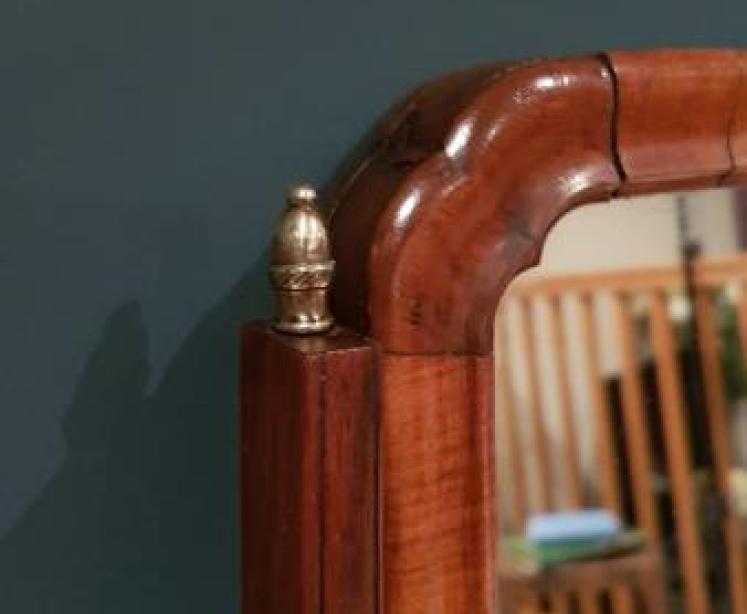 Small Antique Walnut George I Mirror - Image 6