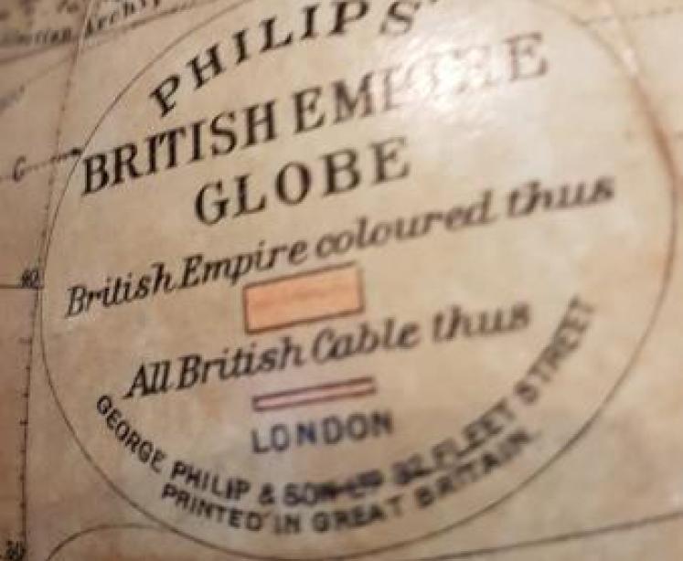 Antique Philips 8" British Empire Globe - Image 3