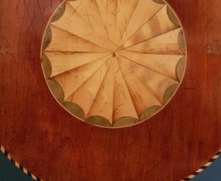 Antique Sheraton Inlaid Banjo Barometer by Maple & Co London - Image 6