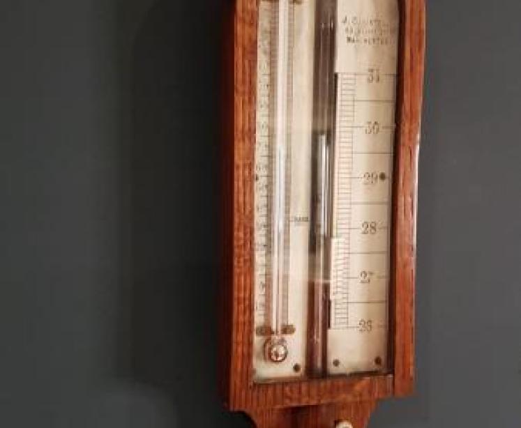 Antique Stick Barometer by Casterelli of Manchester - Image 2