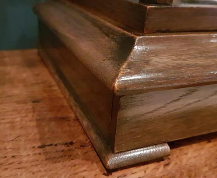 Antique Oak Cased Barograph by Armstrong of Manchester - Image 4