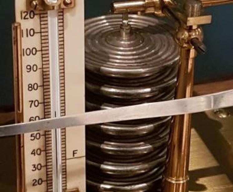 Antique Oak Cased Barograph by Armstrong of Manchester - Image 6