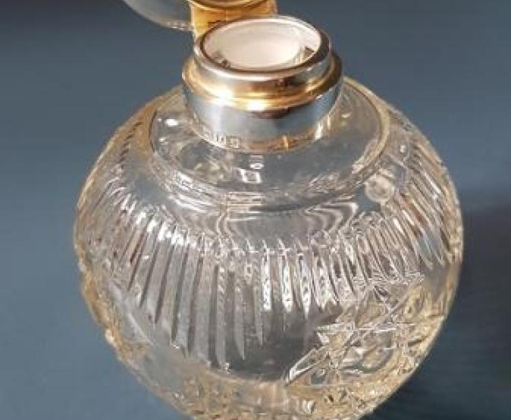 George V Period Silver and Tortoise Shell Scent Bottle - Image 4