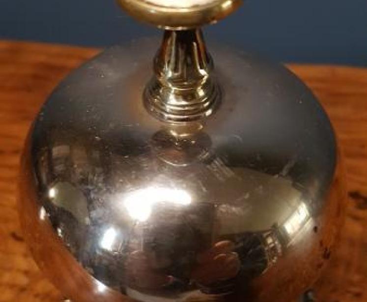 Victorian Brass Counter Bell - Image 2