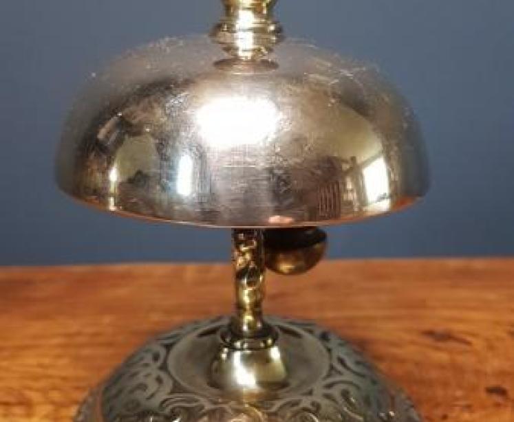 Victorian Brass Counter Bell - Image 5