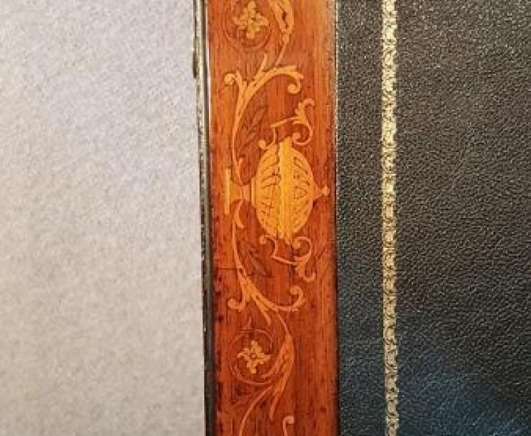 Antique Inlaid Rosewood Writing Desk - Image 6