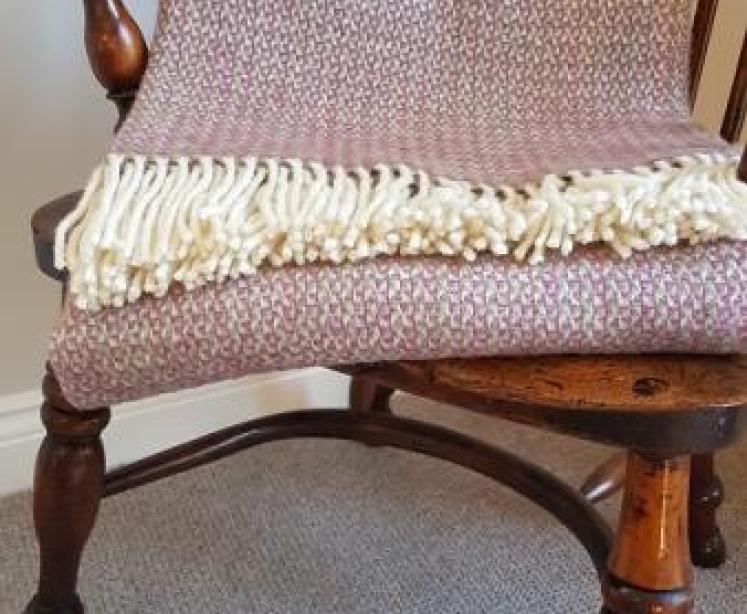 Tweedmill Illusion Raspberry Throw  - Image 1