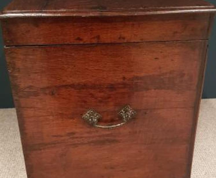 Antique Early Georgian Oak Box Coffer - Image 5