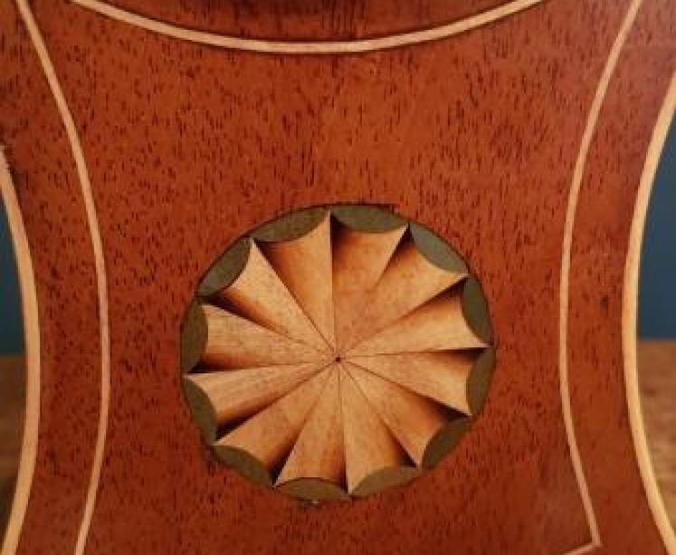 Superb Edwardian Keyhole Shaped Mantel Clock - Image 5