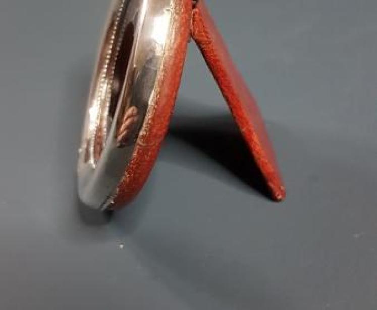 Silver Photo Frame with Tortoise Shell Mask. - Image 2