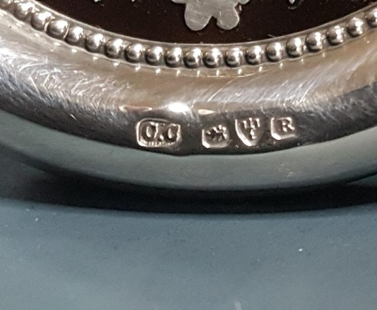 Silver Photo Frame with Tortoise Shell Mask. - Image 4