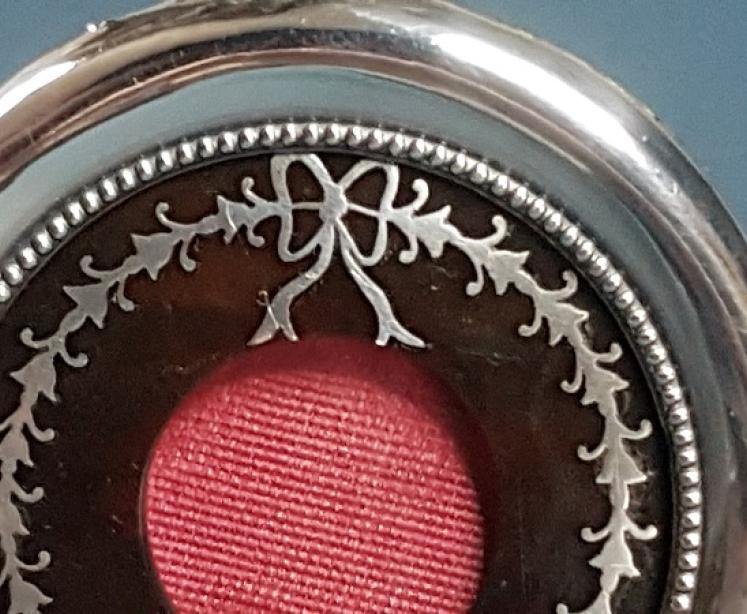 Silver Photo Frame with Tortoise Shell Mask. - Image 7