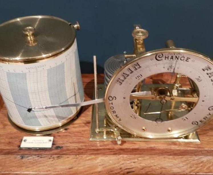 Superb Antique Barograph With Barometer Dial - Image 2